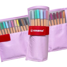 STABILO Rollerset point 88 0.4mm 8825-08-04CH 25 Farben ass. pastellrosa