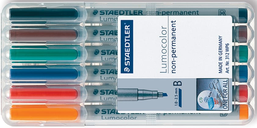 STAEDTLER-312-WP6-4007817323380 STAEDTLER Lumocolor non-perm. B 312 WP6 6 Farben ass. – Hochwertig & günstig bei ShopDeca