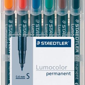 STAEDTLER Lumocolor permanent S 313-WP6 6 Farben ass.