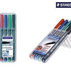 STAEDTLER Lumocolor permanent B 314 WP4 4 Farben ass.