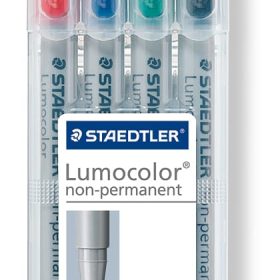 STAEDTLER Lumocolor non-perm. F 316 WP4 4 Farben ass.