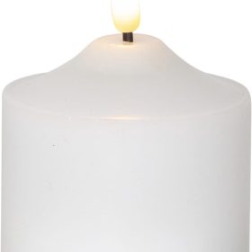 STAR TRADING LED Kerze Flamme 9.5cm 12.064-06 weiss