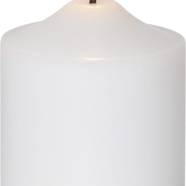 STAR TRADING LED Kerze Flamme 12cm 12.064-07 weiss