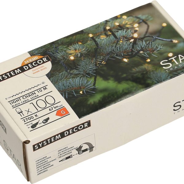 STAR TRADING System Decor Lichterkette 10m 12.495-12 schwarz