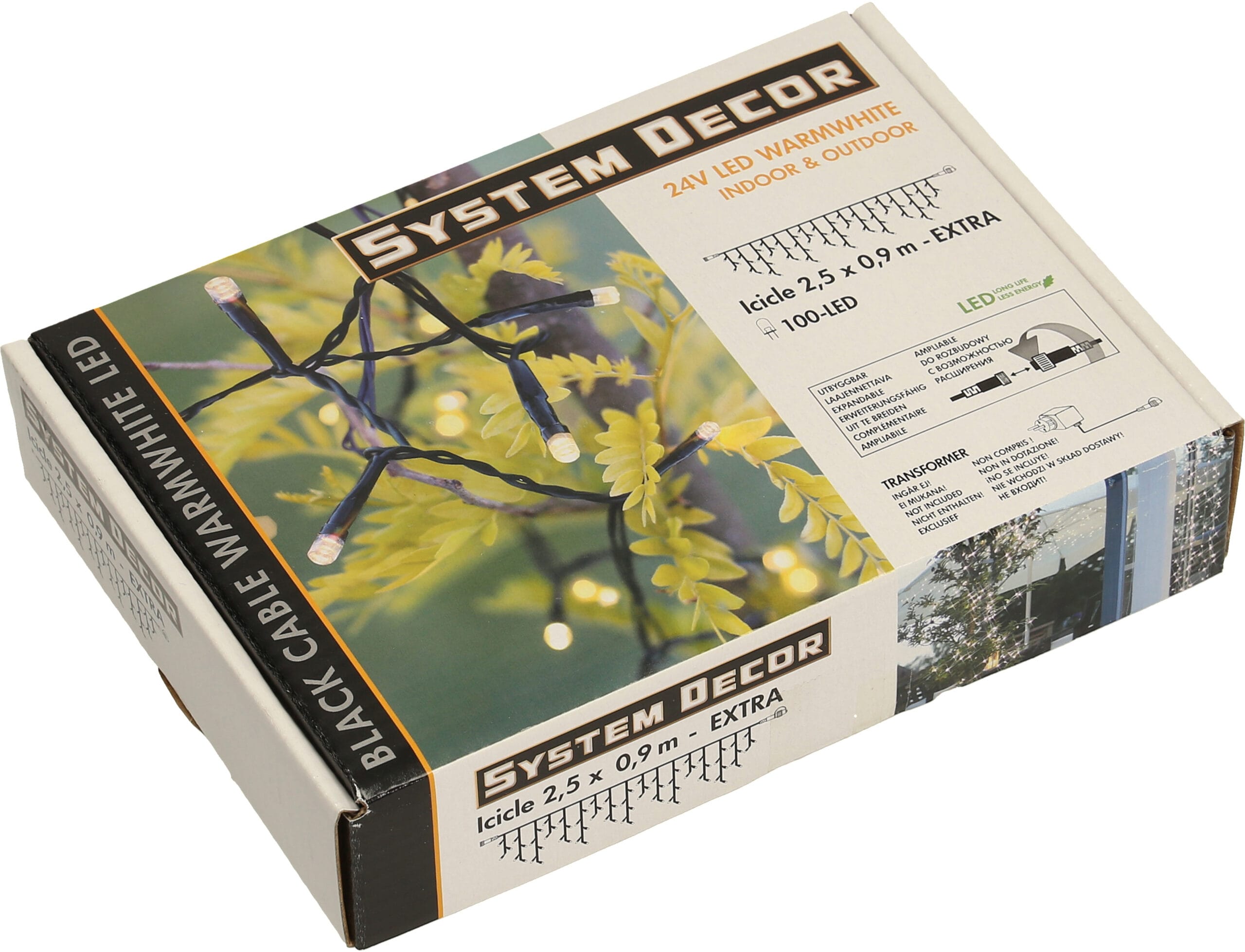 STAR-TRADING-12.495-31-7391482495310 STAR TRADING System Decor Lichterkette 2.5m 12.495-31 Extra, Icicle, schwarz – Hochwertig & günstig bei ShopDeca