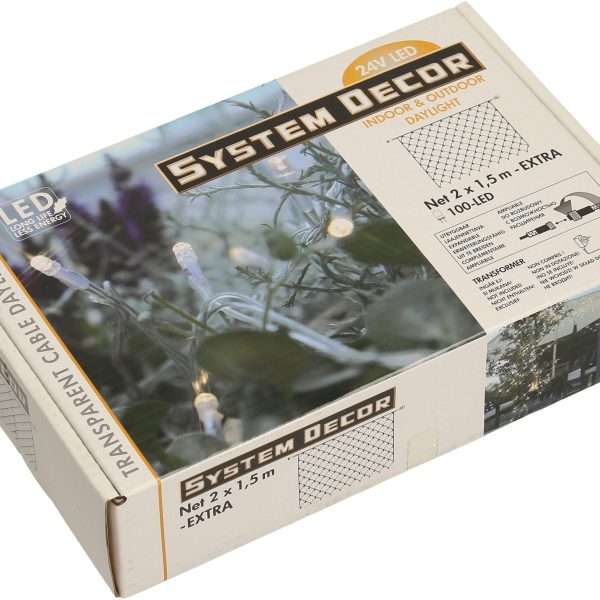 STAR TRADING System Decor LED-Netz 2m 12.495-59 Extra, weiss, 1,5m