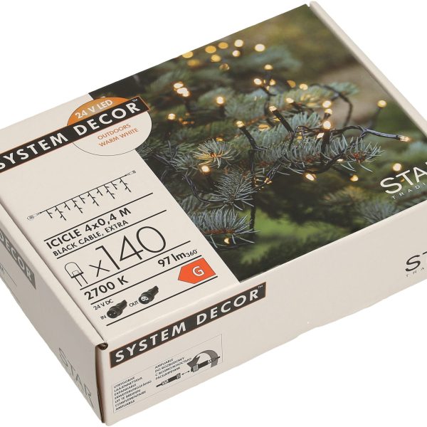 STAR TRADING System Decor Lichterkette 4m 12.495-87-1 Extra, schwarz