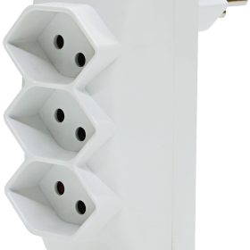 STEFFEN Abzweigstecker 1499725 weiss 4 Stecker