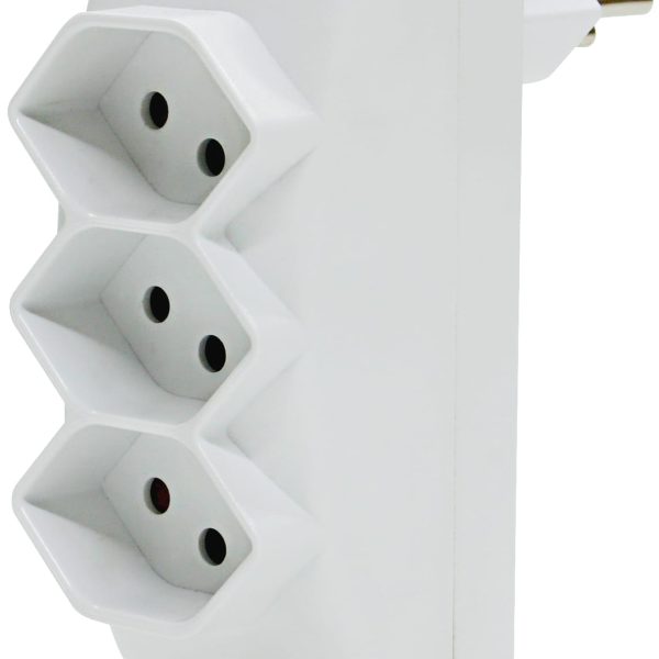 STEFFEN Abzweigstecker 1499725 weiss 4 Stecker