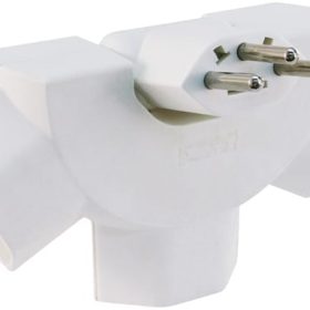 STEFFEN STEKO Abzweigstecker 1499769 weiss 3 Stecker