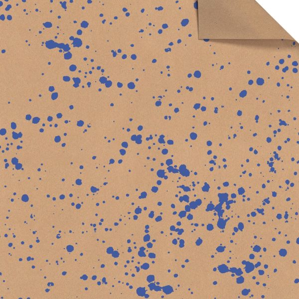 STEWO Geschenkpapier Sprenkel 2514579240 100x70cm blau FSC