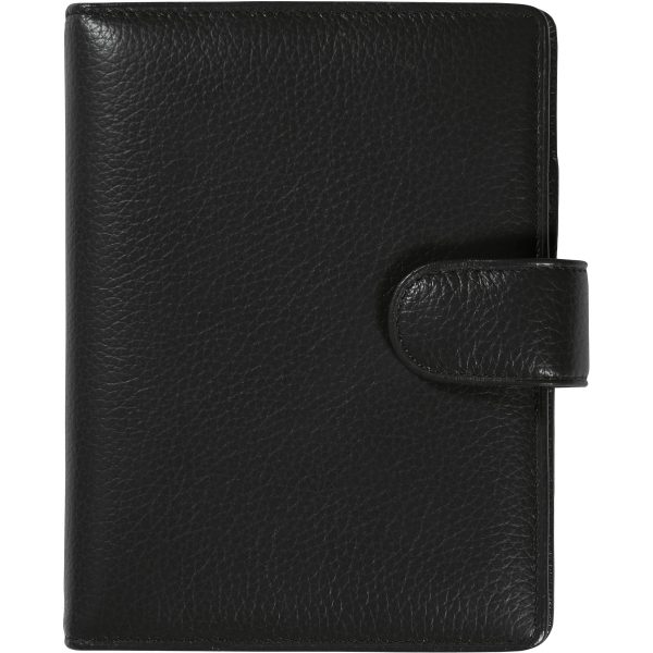 SUCCES Agenda Mini Ringbuch Cadiz 84136502U Leder schwarz 9.5x12.5cm