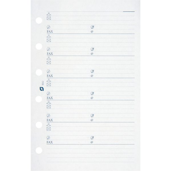 SUCCES Agenda Junior Adressseiten 84201200U weiss 50 Blatt 8x12.5cm