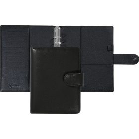 SUCCES Agenda A5 Ringbuch Cadiz 84736502U Leder schwarz 18.5x23.6cm