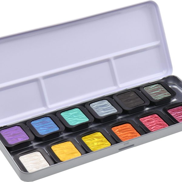 TALENS Perlglanzfarbe Finetec F1200 Essentials Rainbow 12 Farben