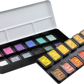 TALENS Perlglanzfarbe Finetec Box F2400 Essentials Colourful 24 Farben