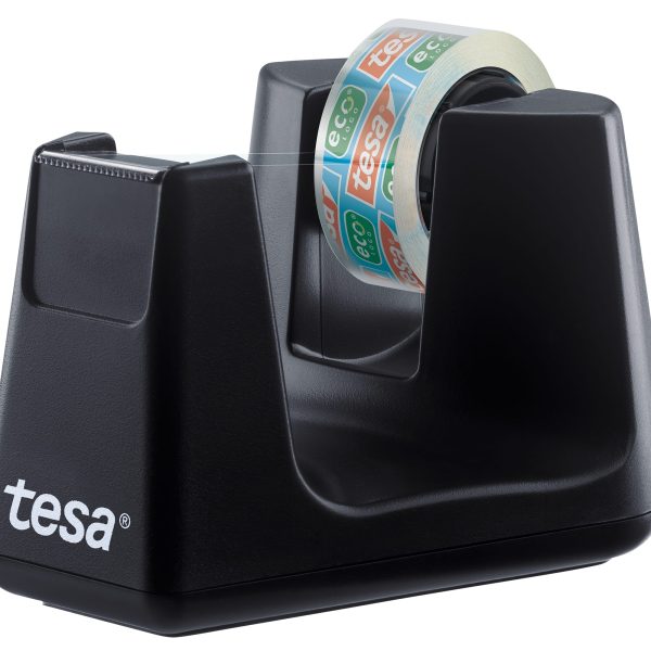 TESA Tischabroller EasyCut ecoLogo 539040000 Smart, schwarz,1 Rl.eco&clear