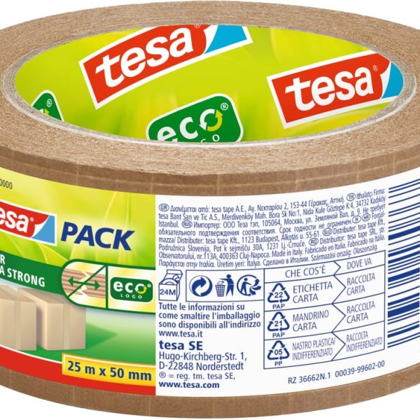TESA Verpackungsband ECO 50mmx25m 56000-00000 5600000000 ultra strong, braun
