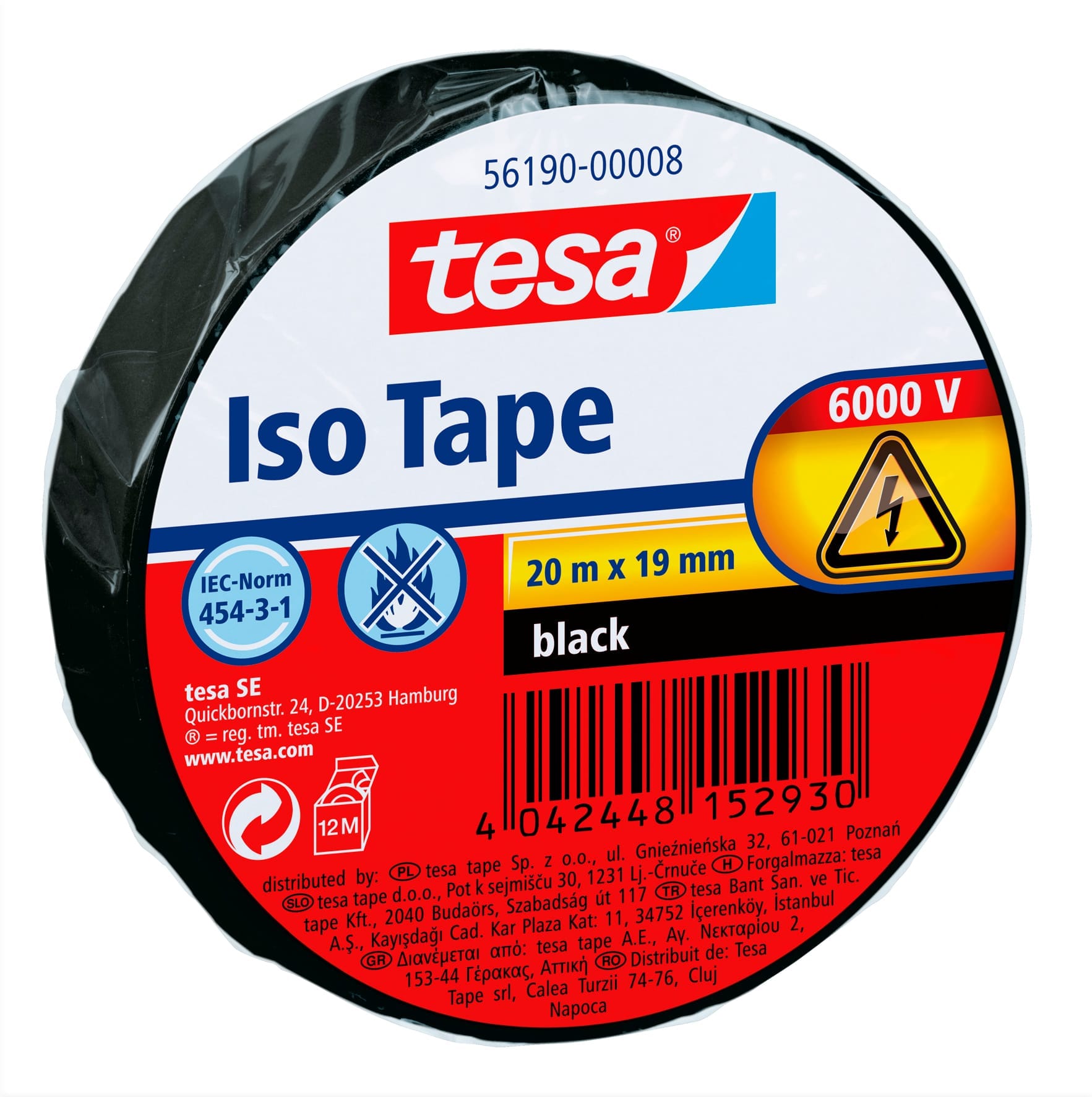 TESA-56190-00008-4042448152930 TESA Isolierband 56190-00008 19mmx20m schwarz – Hochwertig & günstig bei ShopDeca