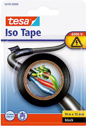 TESA-561930000-4042448055705 TESA Isolierband Iso Tape 15mmx10m 561930000 schwarz – Hochwertig & günstig bei ShopDeca
