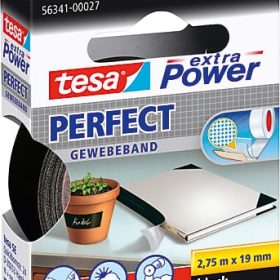 TESA Extra Power Perfect 2.75mx19mm 563410002 Gewebeband. schwarz