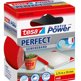 TESA Extra Power Perfect 2.75mx38mm 563430003 Gewebeband. rot