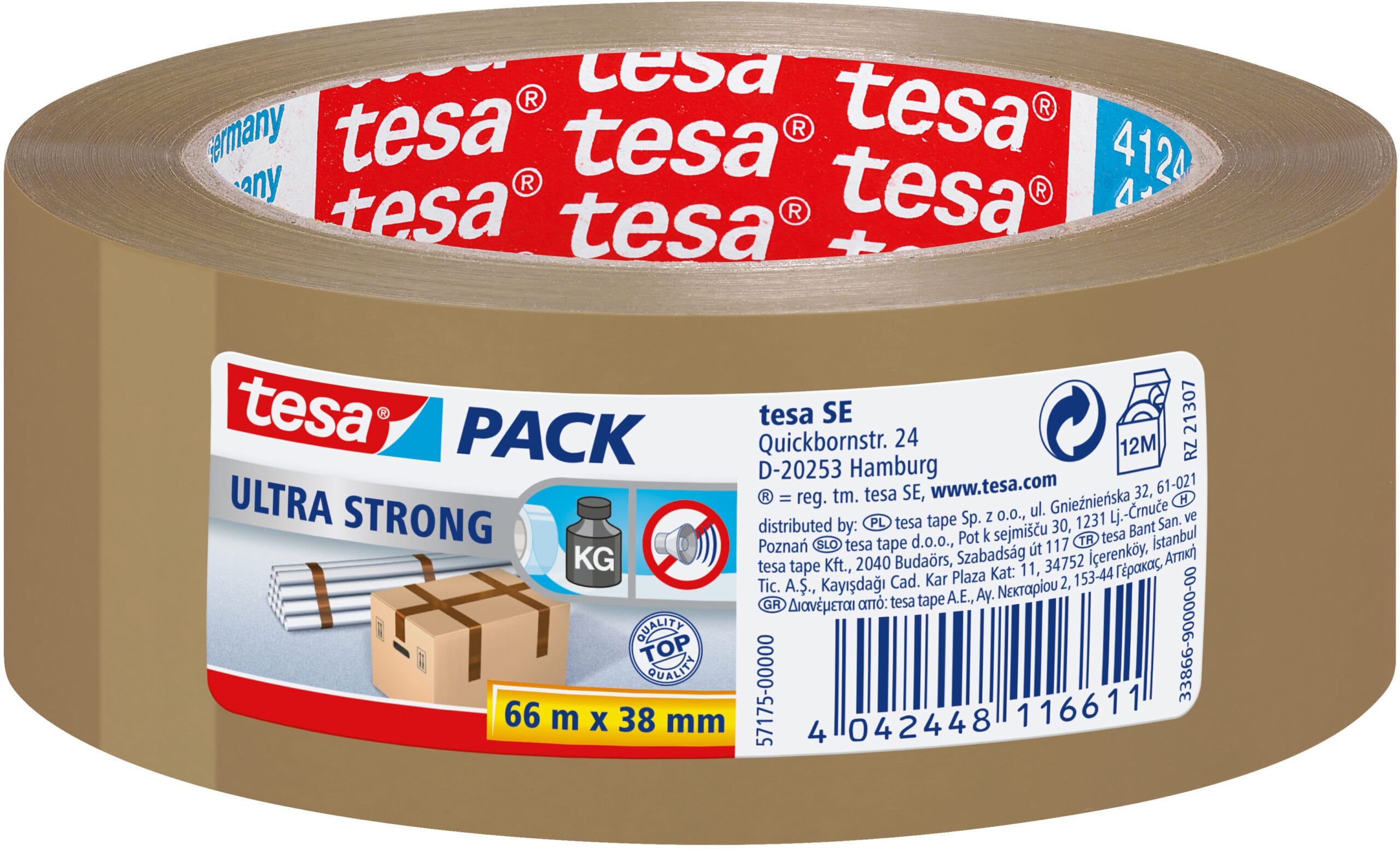 TESA-571750000-4042448116611 TESA Tesapack ultra strong 38mmx66m 571750000 braun, reissfest – Hochwertig & günstig bei ShopDeca