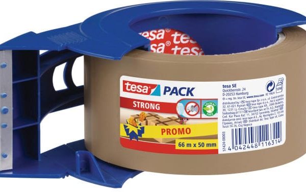 TESA Handabroller 50mmx66m 574240000 blau, mit Band