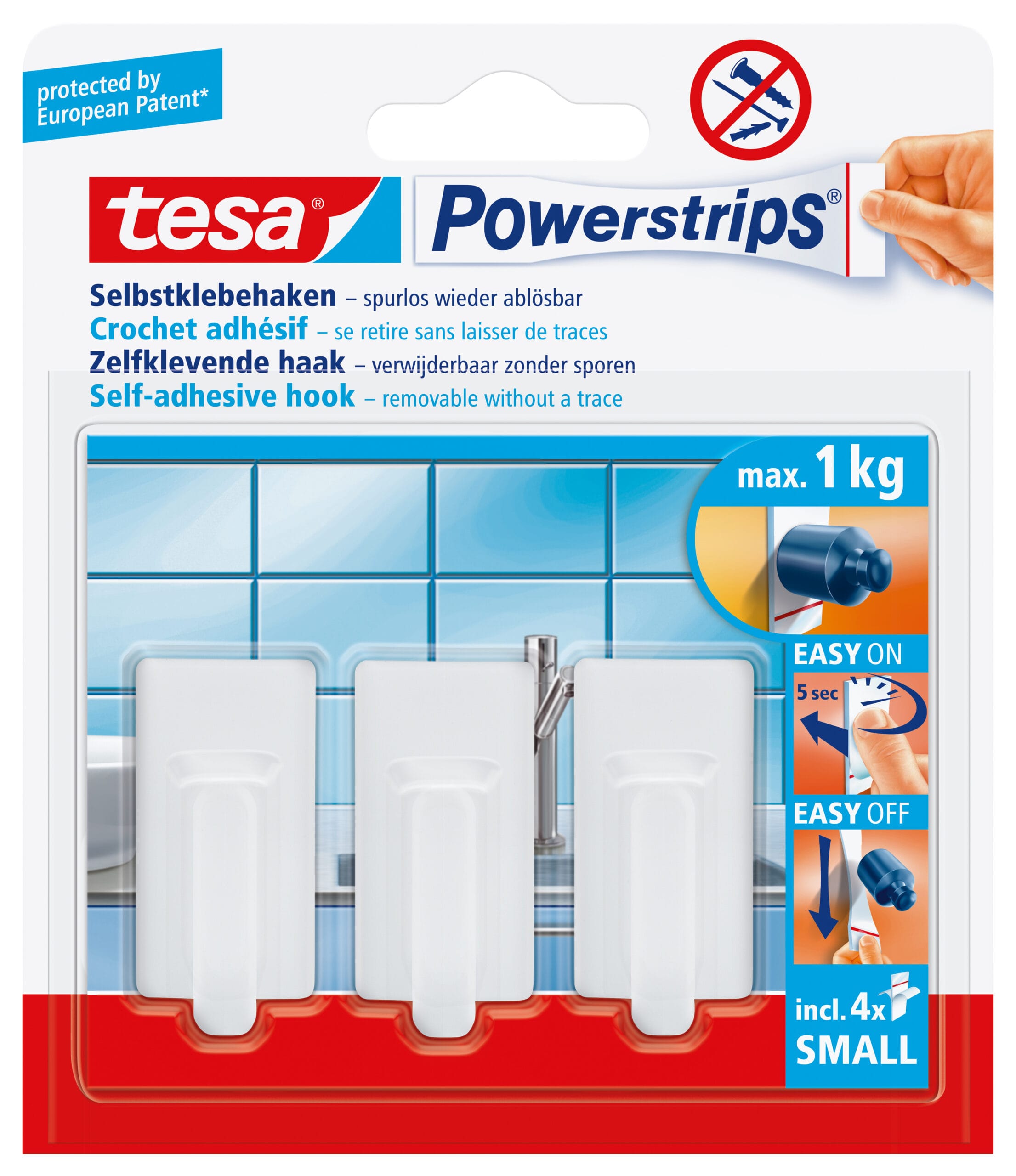 TESA-575300001-4042448104861 TESA Powerstrips Haken S 575300001 weiss – Hochwertig & günstig bei ShopDeca