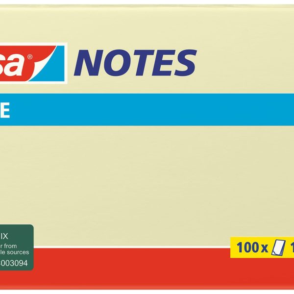 TESA Office Notes 75x125mm 576550000 gelb 100 Blatt