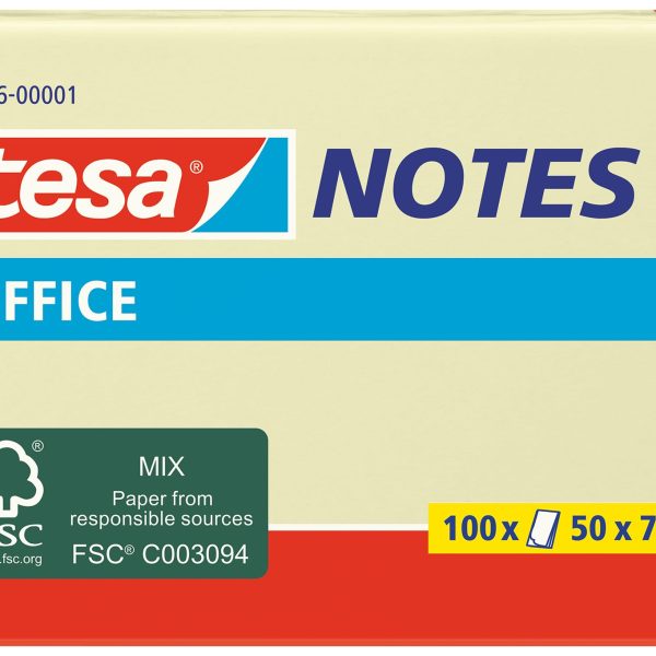 TESA Office Notes 50x75mm 576560000 gelb 100 Blatt
