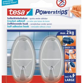 TESA Powerstrips Haken L 580500001 chrom