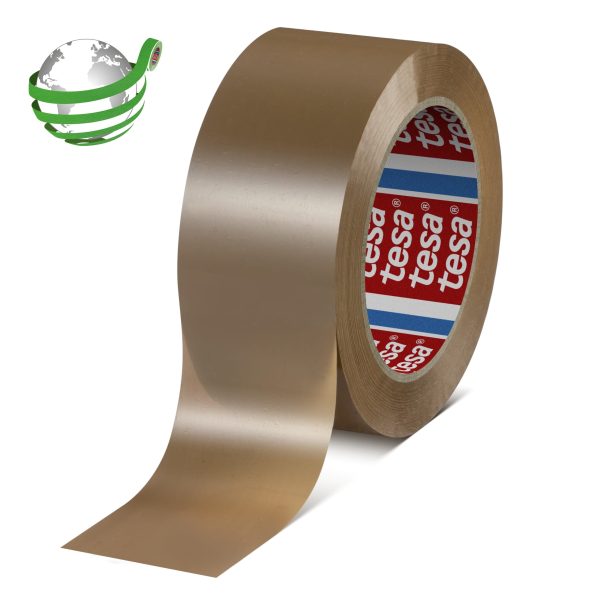 TESA Verpackungsband 50mmx132m 604180000400 Recyceltes PET, braun