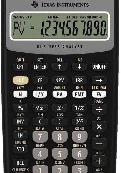 TEXAS INSTRUMENTS Schulrechner TI-BAII+ plus d/f/i