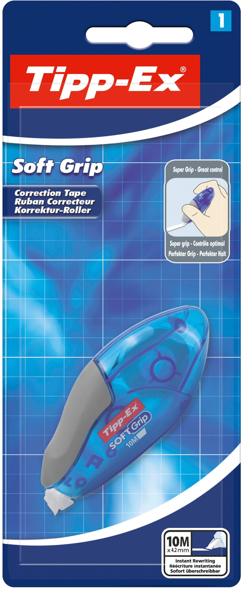 TIPP-EX-900338-3086123302235 TIPP-EX Korrekturroller 4.2mmx10m 900338 Soft Grip – Hochwertig & günstig bei ShopDeca