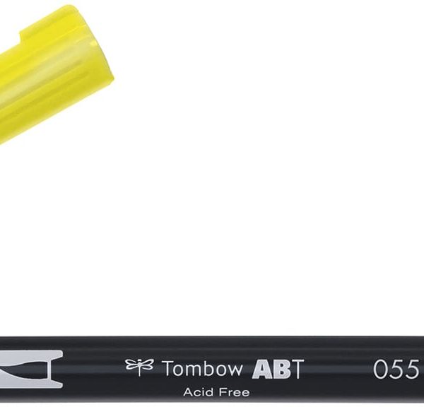 TOMBOW Dual Brush Pen ABT 055 process yellow