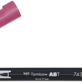 TOMBOW Dual Brush Pen ABT 743 hot pink