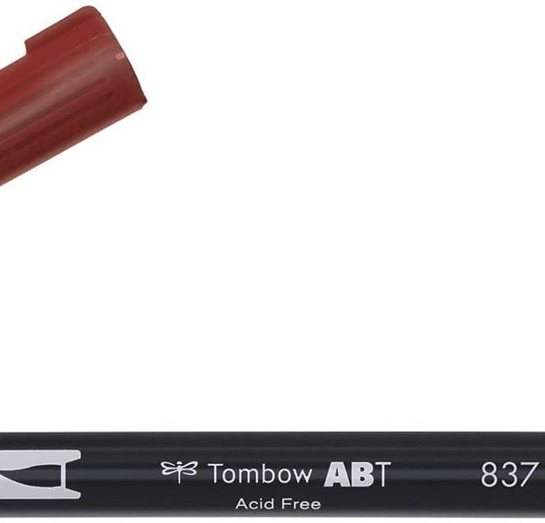 TOMBOW Dual Brush Pen ABT 837 wine red