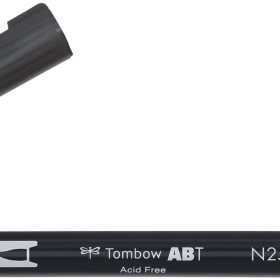 TOMBOW Dual Brush Pen ABT N25 lamp black
