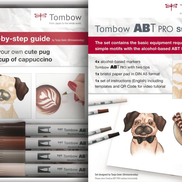 TOMBOW Starter Set ABT PRO ABTP-4P-MARK A5 Bristol Block