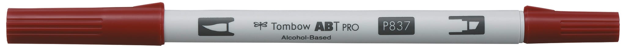 TOMBOW-ABTP-837-4901991648683 TOMBOW Dual Brush Pen ABT PRO ABTP-837 wine red – Hochwertig & günstig bei ShopDeca