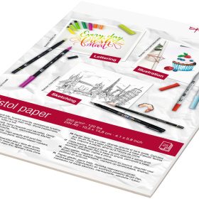 TOMBOW Zeichenblock Bristol A6 PB-MARK-COV 250g, 25 Blatt