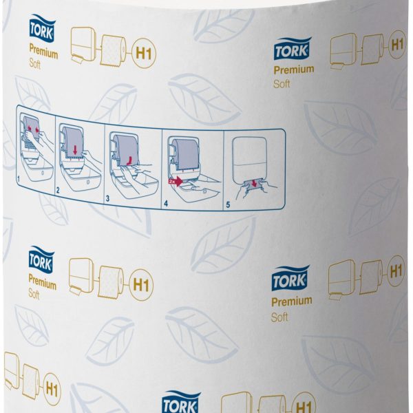 TORK Rollhandtuch Premium H1 290016 weiss, 2-lagig 100m