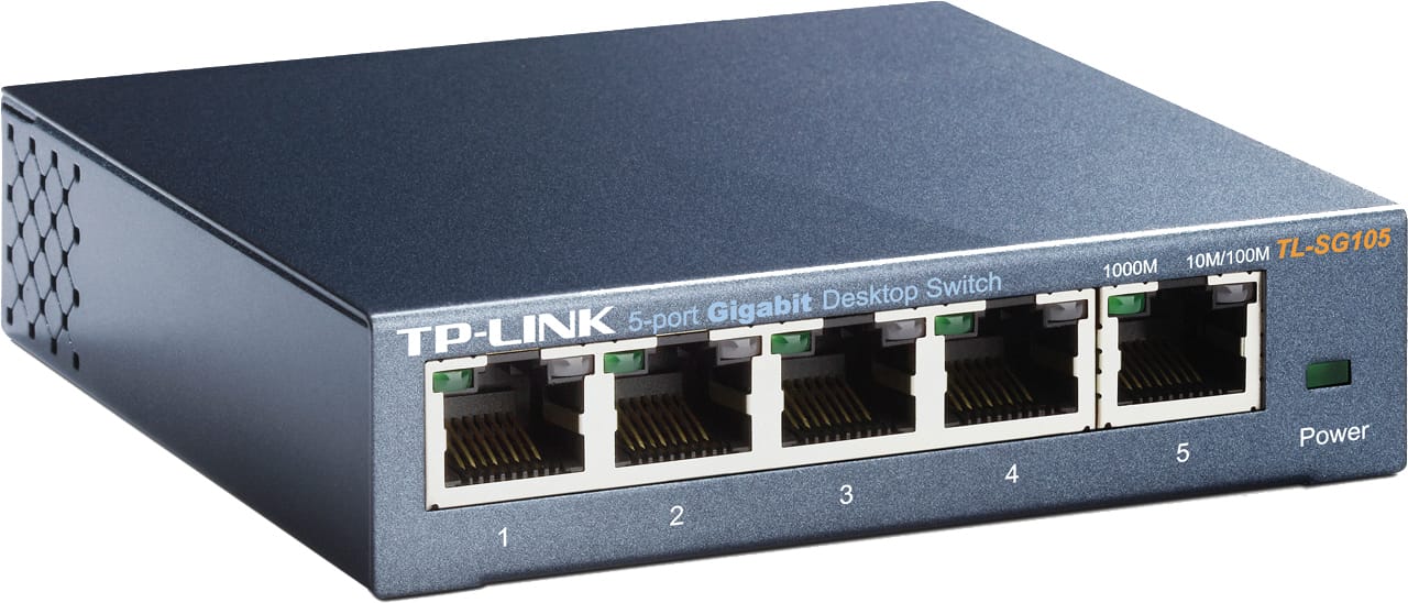 TP-LINK-TLSG105-6935364021146 TP-LINK 5-port Metal Gigabit Switch TLSG105 – Hochwertig & günstig bei ShopDeca