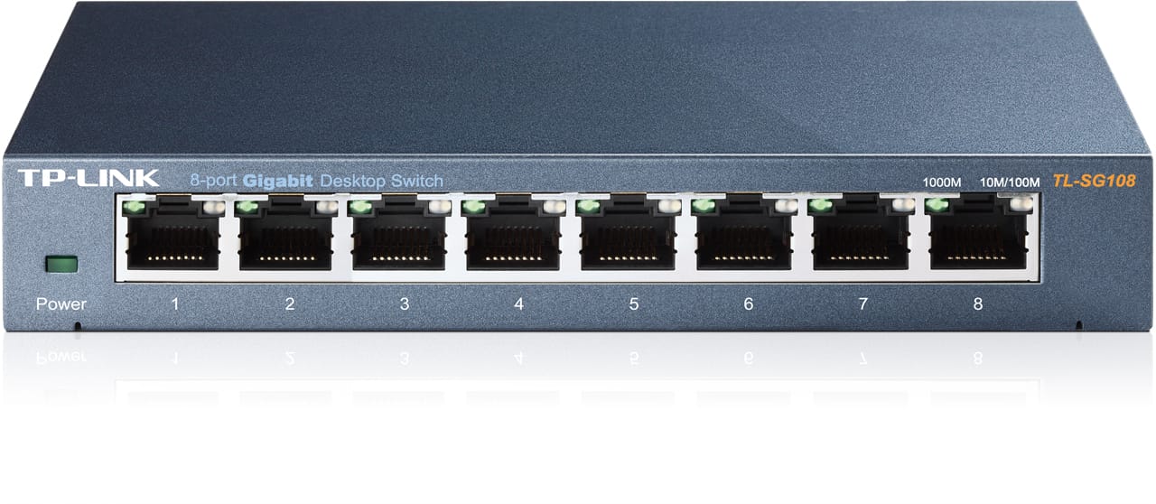 TP-LINK-TLSG108-6935364098117 TP-LINK 8-port Metal Gigabit Switch TLSG108 – Hochwertig & günstig bei ShopDeca