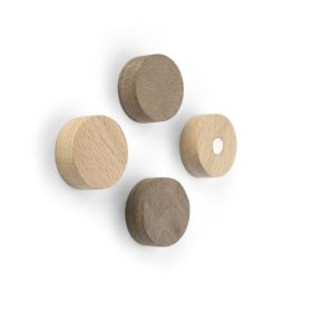 TRENDFORM Magnete WOOD ROUND FA3141 4er Set, Holz