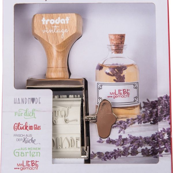 TRODAT Vintage Stempel 158076 Selbstgemachtes, 3-farbig