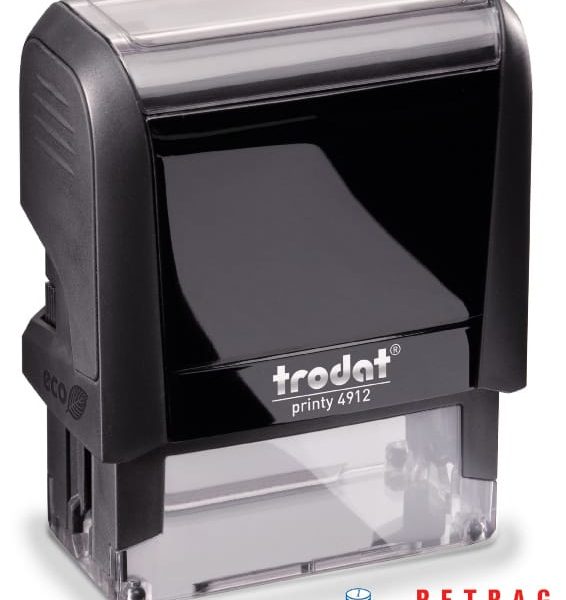 TRODAT Stempel Betrag erhalten 4912BETRAG blau/rot 47x18mm