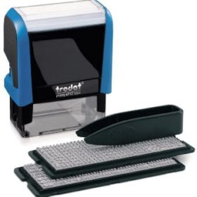 TRODAT Stempel Typomatic 4912TYPO blau/schwarz 3mm