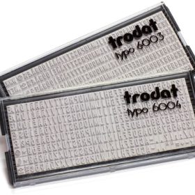TRODAT Buchstaben Typo 6004 1 Set, 4mm